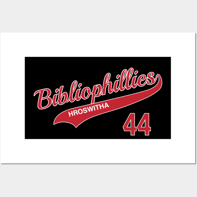 Bibliophillies (Hroswitha) Baseball Team Wall Art by wbhb